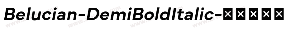 Belucian-DemiBoldItalic字体转换