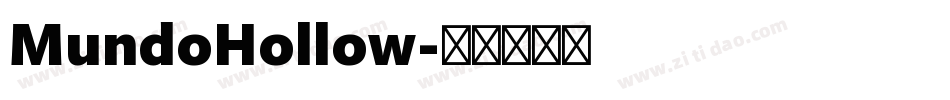 MundoHollow字体转换