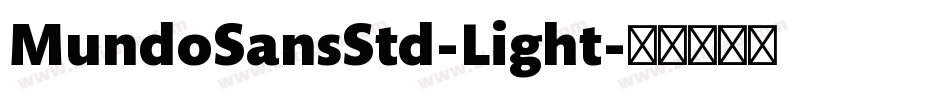 MundoSansStd-Light字体转换