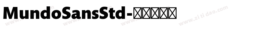 MundoSansStd字体转换