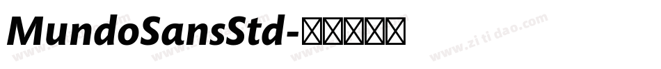 MundoSansStd字体转换