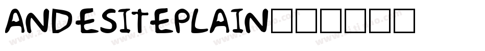 AndesitePlain字体转换