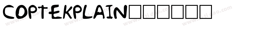 CoptekPlain字体转换