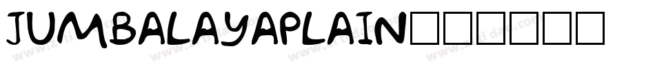 JumbalayaPlain字体转换