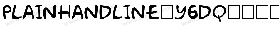 Plainhandline-Y6dq字体转换