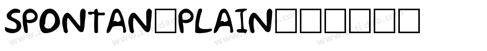 Spontan-Plain字体转换