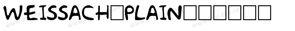 Weissach-Plain字体转换
