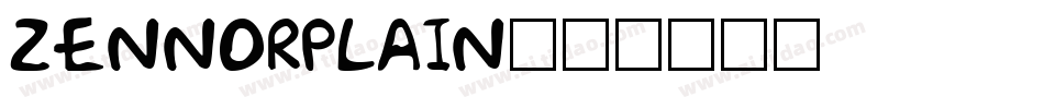 ZennorPlain字体转换