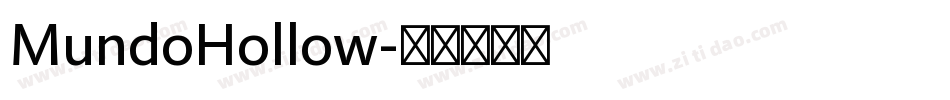 MundoHollow字体转换