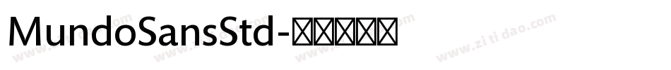 MundoSansStd字体转换