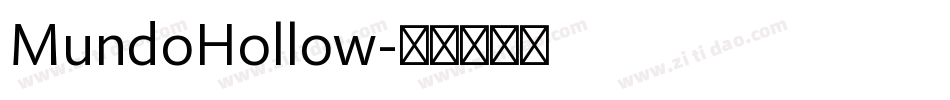 MundoHollow字体转换