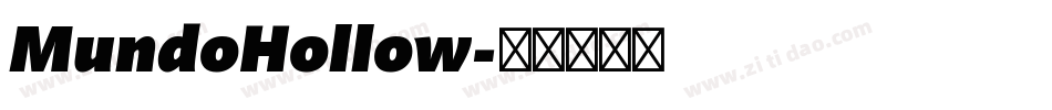 MundoHollow字体转换