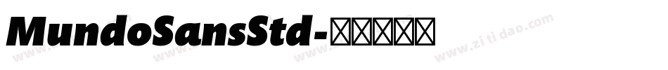 MundoSansStd字体转换