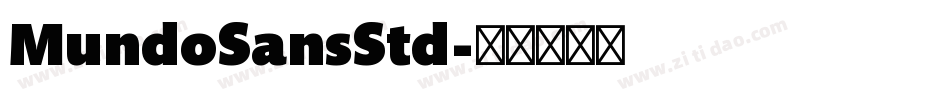 MundoSansStd字体转换