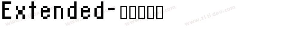 Extended字体转换
