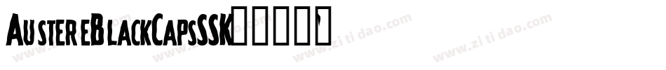 AustereBlackCapsSSK字体转换