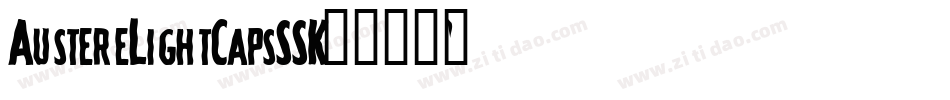 AustereLightCapsSSK字体转换