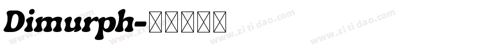 Dimurph字体转换