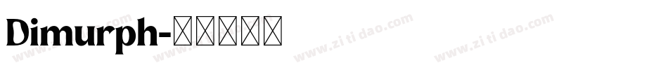 Dimurph字体转换