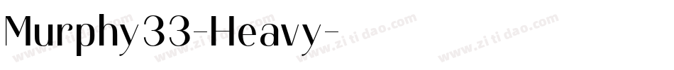 Murphy33-Heavy字体转换