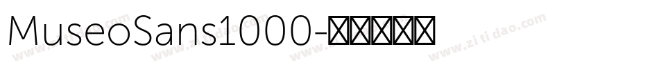MuseoSans1000字体转换