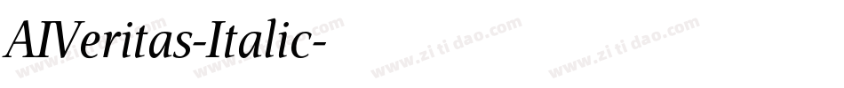 AIVeritas-Italic字体转换
