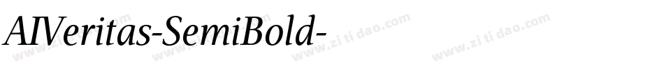 AIVeritas-SemiBold字体转换