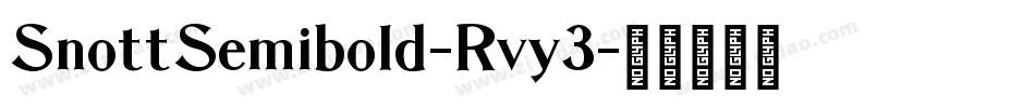 SnottSemibold-Rvy3字体转换