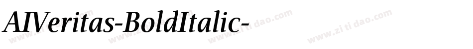 AIVeritas-BoldItalic字体转换