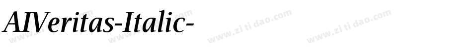 AIVeritas-Italic字体转换