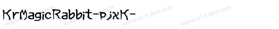 KrMagicRabbit-pjxK字体转换
