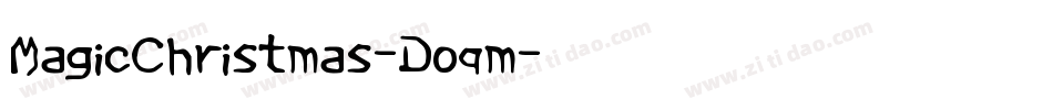 MagicChristmas-Doqm字体转换