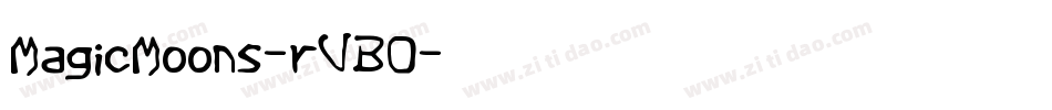MagicMoons-rVBO字体转换