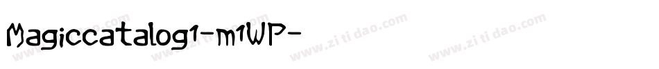 Magiccatalog1-m1WP字体转换