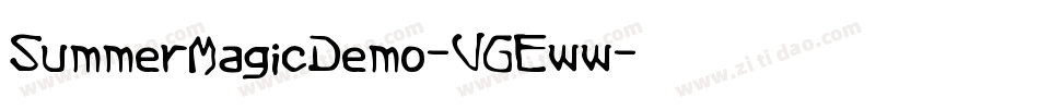 SummerMagicDemo-VGEww字体转换