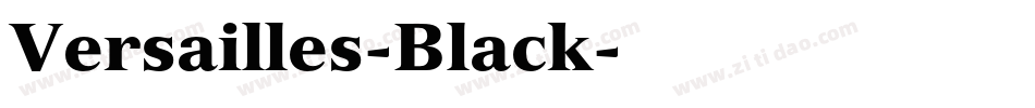 Versailles-Black字体转换