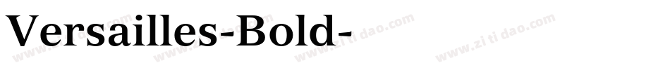 Versailles-Bold字体转换