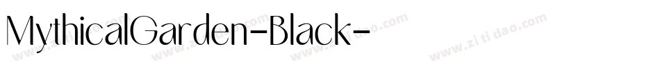 MythicalGarden-Black字体转换