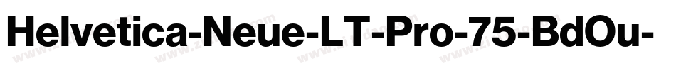 Helvetica-Neue-LT-Pro-75-BdOu-2字体转换
