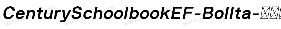 CenturySchoolbookEF-BolIta字体转换