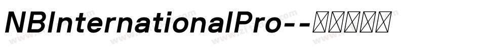 NBInternationalPro-字体转换