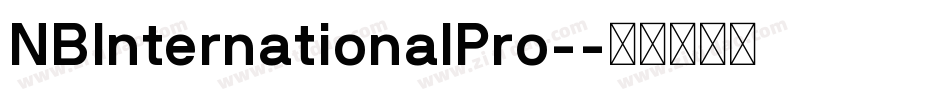 NBInternationalPro-字体转换