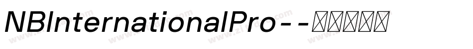 NBInternationalPro-字体转换