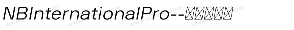 NBInternationalPro-字体转换