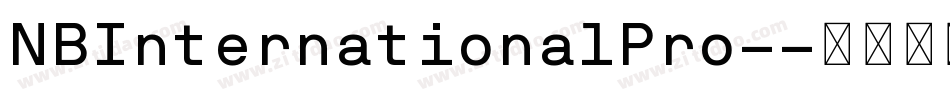NBInternationalPro-字体转换