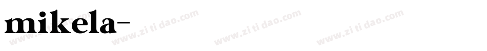 mikela字体转换