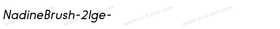 NadineBrush-2lge字体转换
