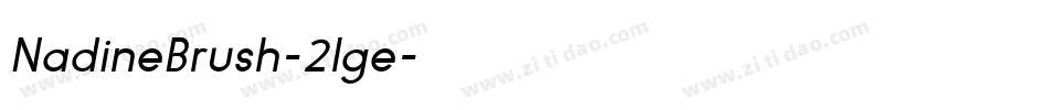 NadineBrush-2lge字体转换