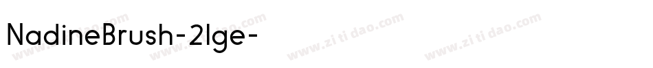 NadineBrush-2lge字体转换