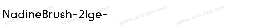 NadineBrush-2lge字体转换